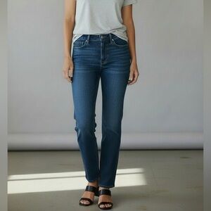 SoCapri Jeans Made in Italy Cotton Silk Dark Wash Straight Leg M Italian Style